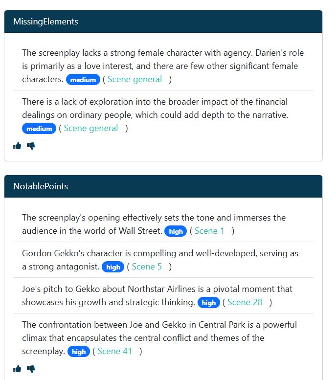 Script analysis example 2
