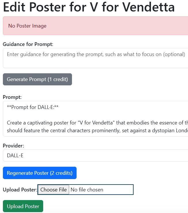 Poster edit tool